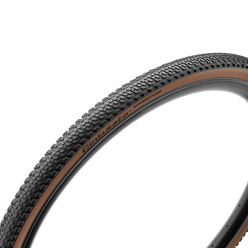 Pirelli, Cinturato Adventure, Gravel Tire, 700x50C, Folding, Tubeless Ready, PROCompound Gravel, ProWALL Gravel, 60TPI, Tanwall