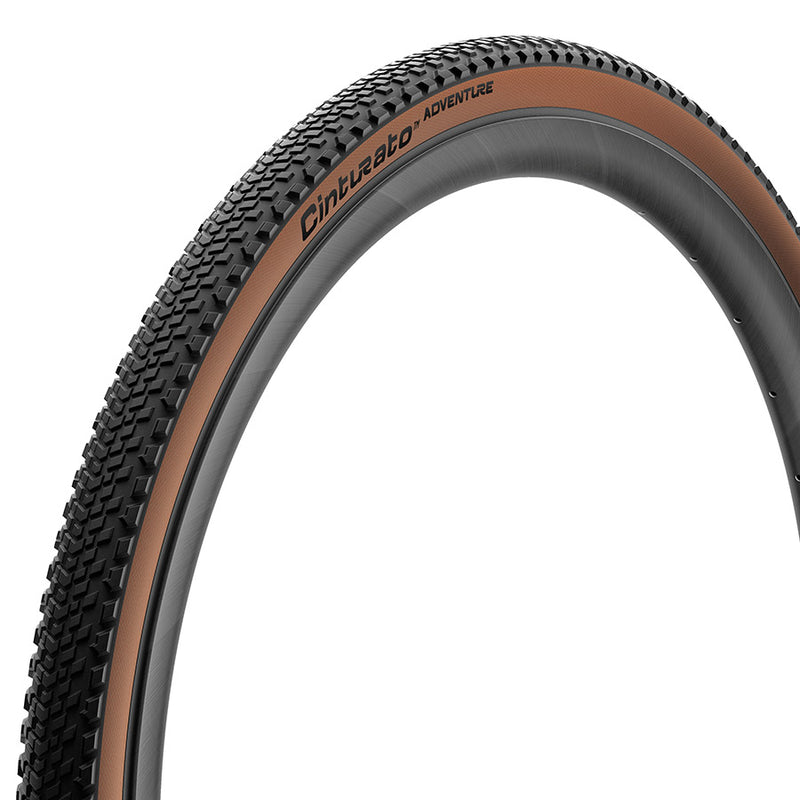 Pirelli, Cinturato Adventure, Gravel Tire, 700x50C, Folding, Tubeless Ready, PROCompound Gravel, ProWALL Gravel, 60TPI, Tanwall
