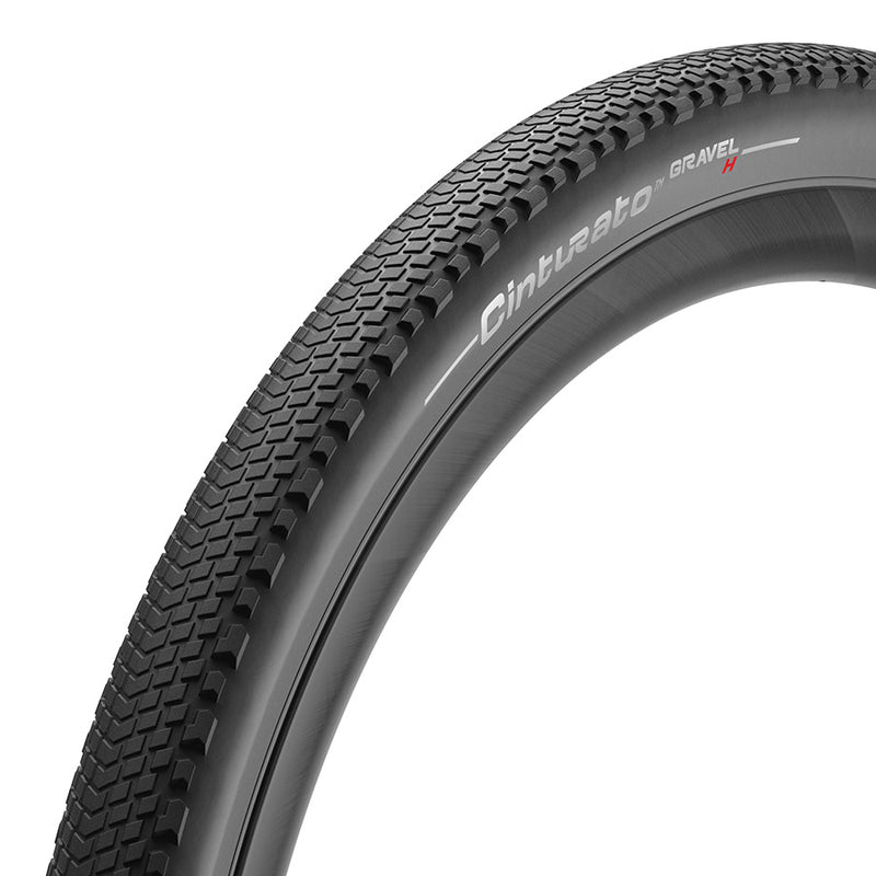 Pirelli, Cinturato Gravel H P-Line, Gravel Tire, 700x45C, Folding, Tubeless Ready, SpeedGrip, TechWALL, 60TPI, Black
